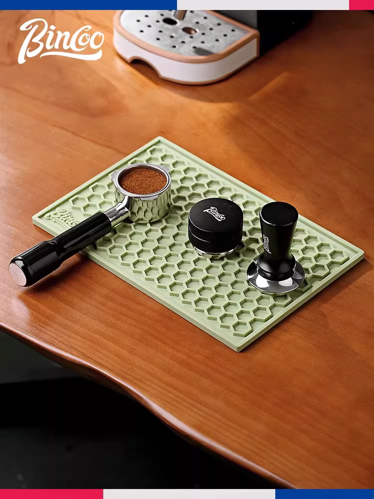 Tấm lót đa năng cho quầy bar cà phê Bincoo, dụng cụ phân phối bột, hộp đựng bã cà phê, thảm đựng phụ kiện máy pha cà phê