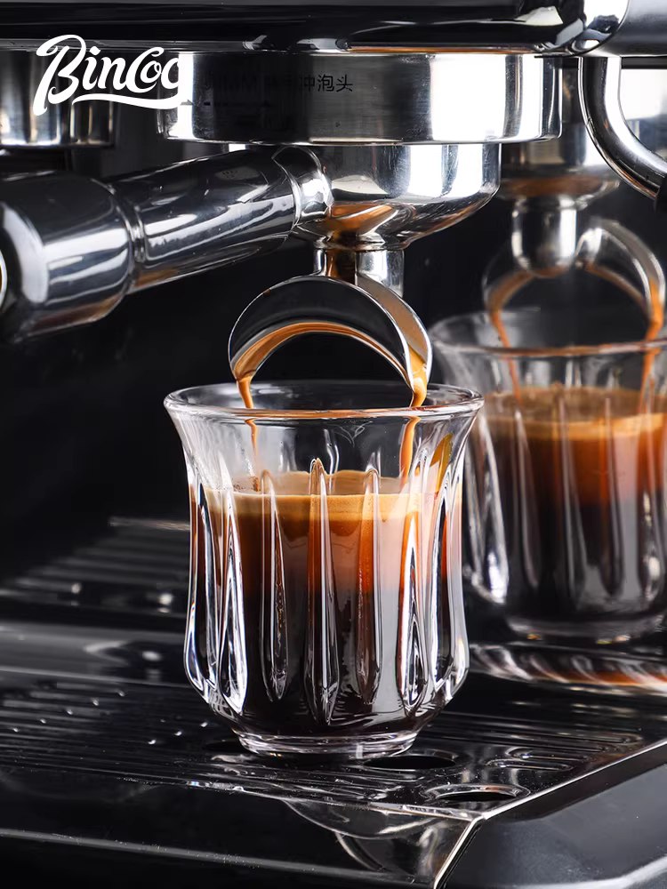 Cốc cà phê thủy tinh Bincoo cốc pha cà phê thủ công cốc nếm thử cổ điển Cốc cà phê bẩn Cốc trắng Úc cốc espresso