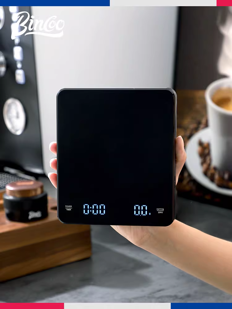 Cân kỹ thuật số pha cà phê thủ công Bincoo, cân nhà bếp thông minh, thiết bị cân hạt cà phê, cân hẹn giờ tự động đặc biệt