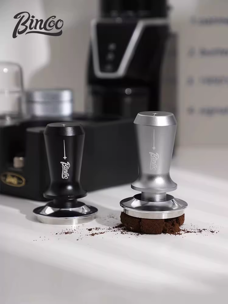 Dụng cụ nén cà phê Bincoo đa năng, kiểu búa đàn hồi, 51/58mm, lực nén không đổi, thép không gỉ, kiểu Ý