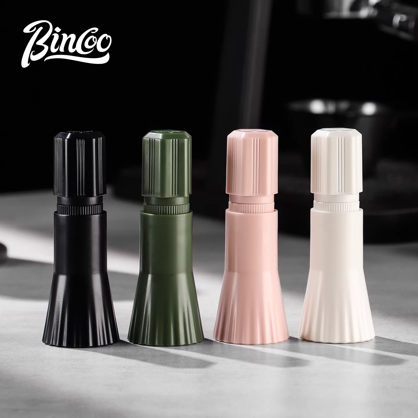 Dụng cụ phân phối cà phê dạng kim từ tính xoay Bincoo dành cho pha cà phê thủ công, khuấy bột để phá vỡ cục tụ và phân phối đều.
