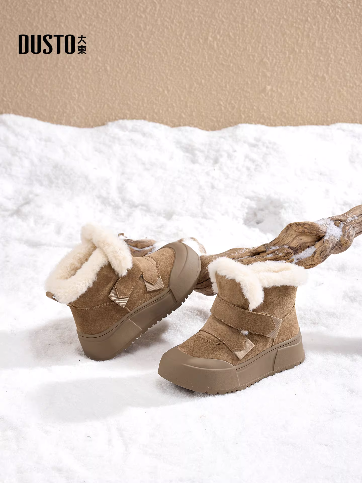 Giày bốt nữ đế dày mùa đông 2025 mới, lót lông cừu giữ ấm, giày bông ấm áp, giày lười, giày bông lông thú