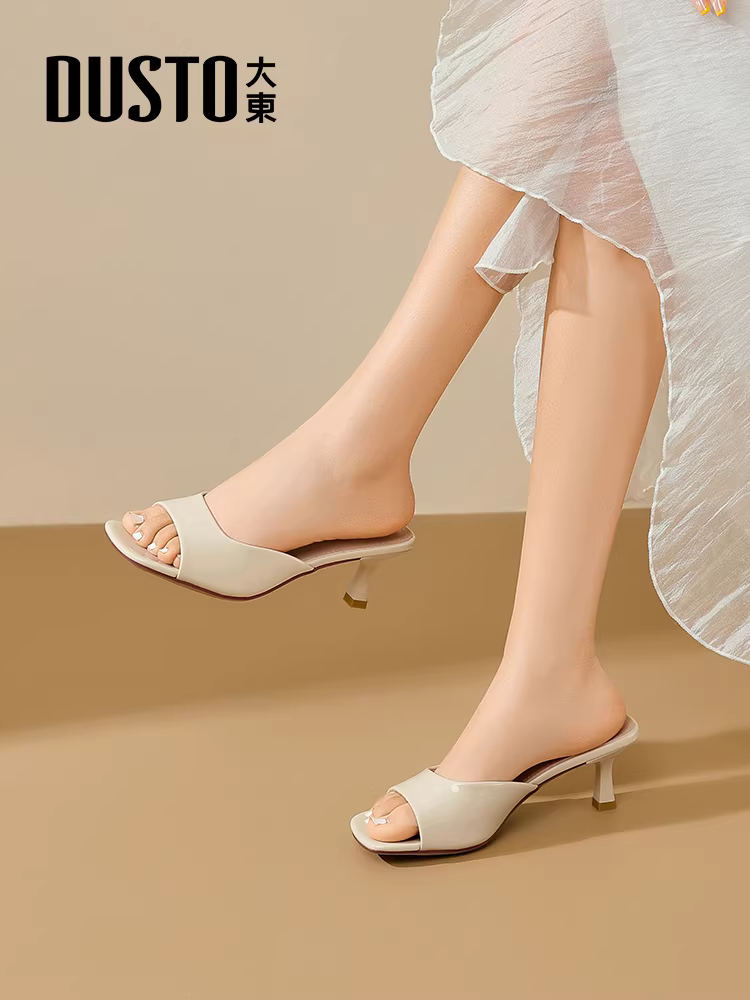 Dép cao gót Dadong dành cho nữ, kiểu dáng mùa hè mới 2025, phối hợp với váy, dép thanh lịch cho nữ, dép và sandal nữ tuyệt đẹp.