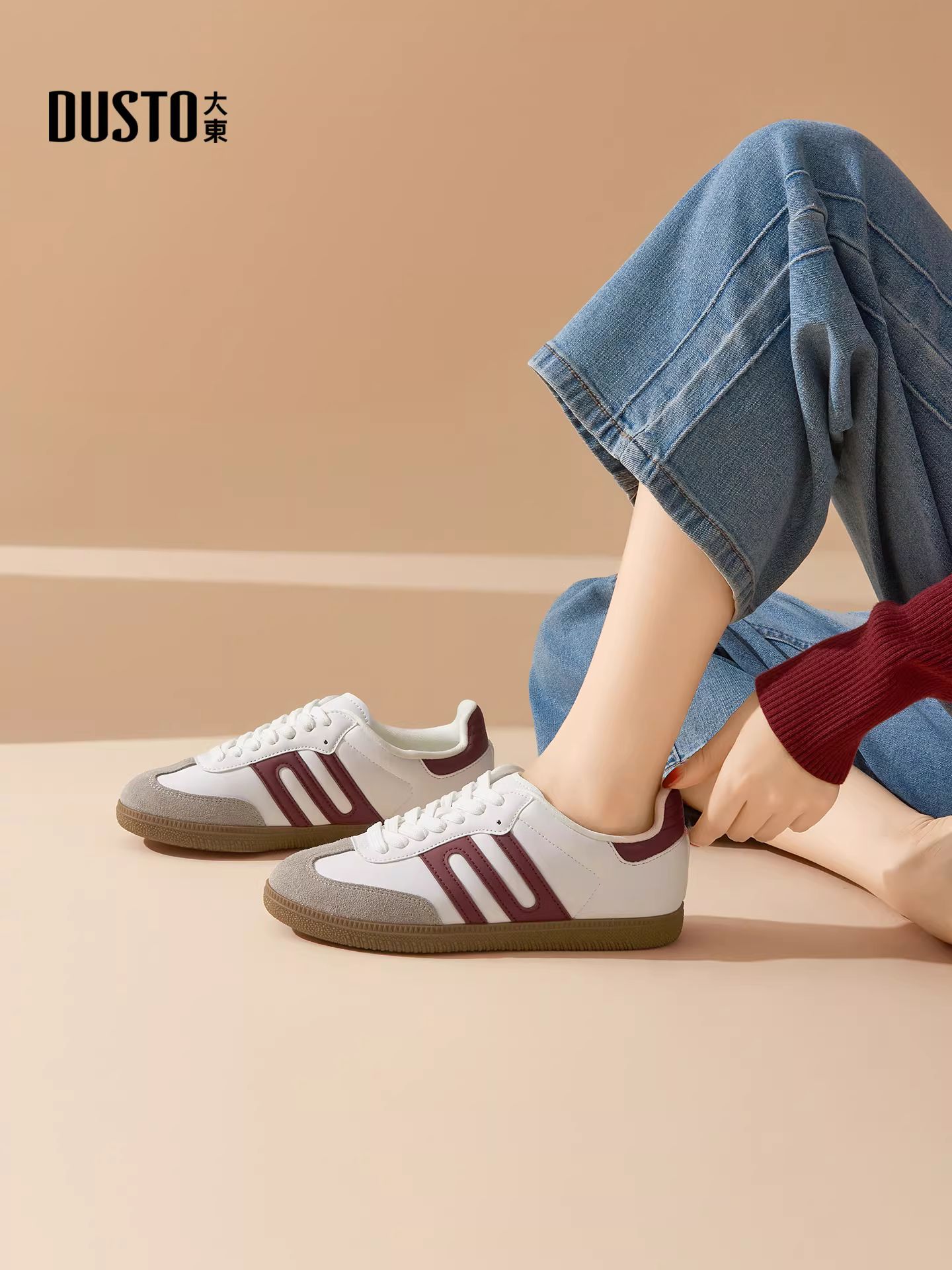 Giày thể thao nữ Dadong thời trang, mẫu thu đông 2025 mới, phù hợp phối với quần ống rộng, giày thể thao nữ cá tính.