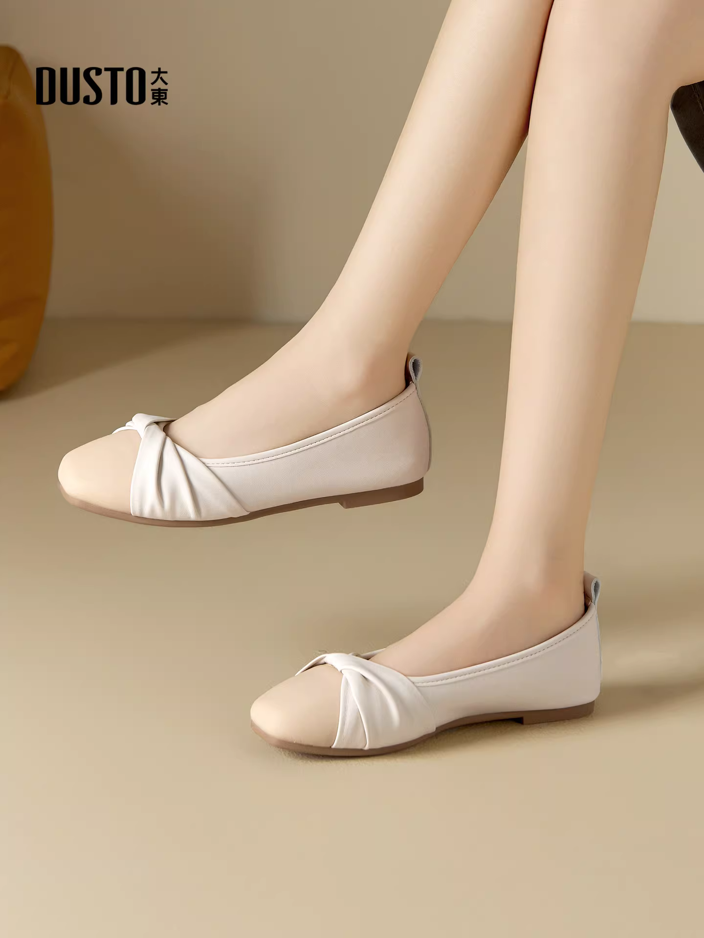 Giày bệt nữ Dadong Xiaoxiangfeng, kiểu mới mùa thu 2025, giày dạ hội, giày lười kiểu Pháp, giày đi làm.