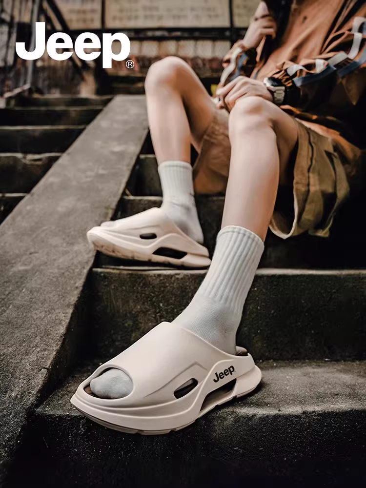 Dép JEEP dành cho nam, trang phục mùa hè ngoài trời, dép đế dày đi biển kiểu mới 2025, dép thể thao ngoài trời dành cho nam
