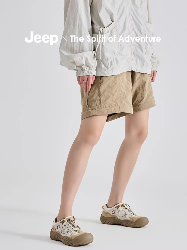 Giày leo núi nữ Jeep mùa thu 2025 kiểu mới, chất liệu lưới thoáng khí, kiểu dáng độc đáo, đế dày, tăng chiều cao, giày thể thao nữ thời trang.