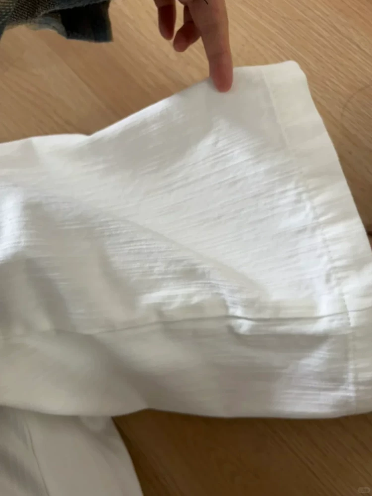 Quần jean ống đứng màu trắng có họa tiết dành cho nữ, mùa hè, cỡ lớn, hông rộng, chân dày, eo cao, giảm béo, dáng quả lê, quần ống rộng