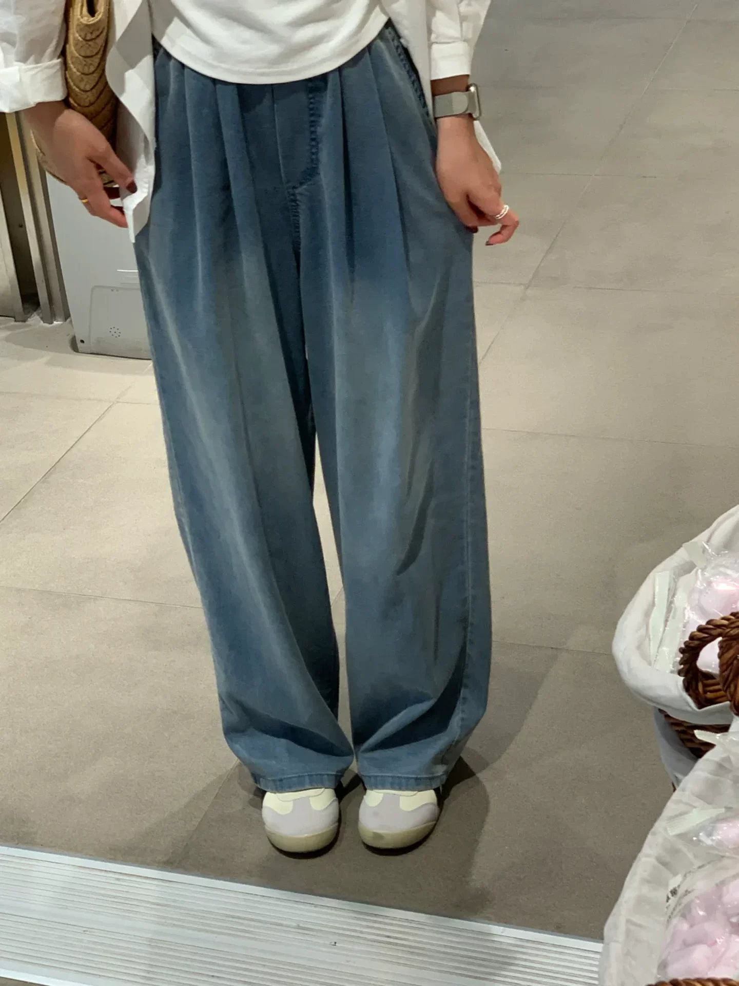 Quần jean ống đứng Tencel dành cho nữ, kiểu dáng mỏng mùa hè, cỡ lớn, lưng cao, mềm mại, thon gọn, dáng quả lê, quần ống rộng