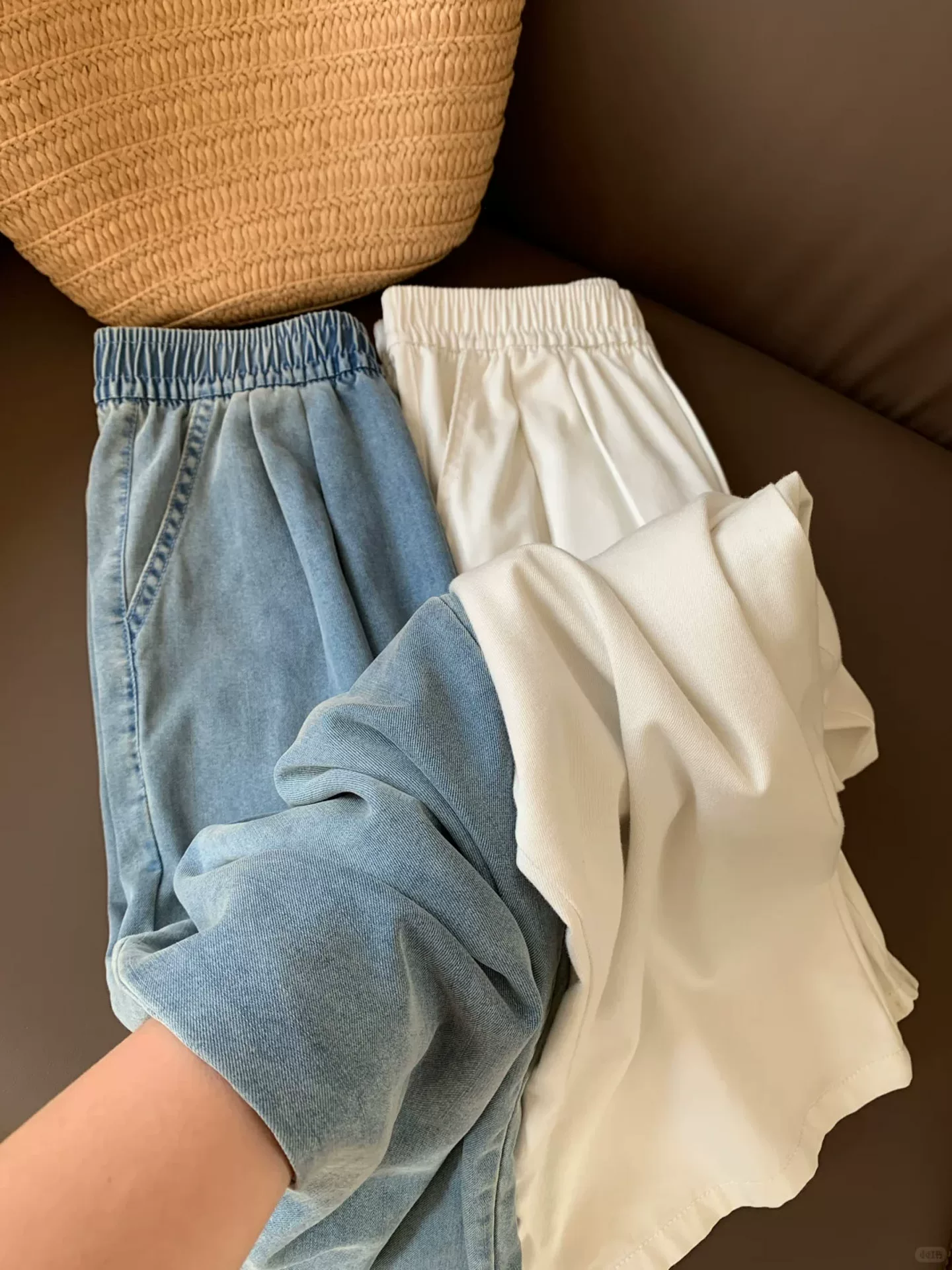 Quần jean ống đứng Tencel dành cho nữ, kiểu dáng mỏng mùa hè, cỡ lớn, lưng cao, mềm mại, thon gọn, dáng quả lê, quần ống rộng