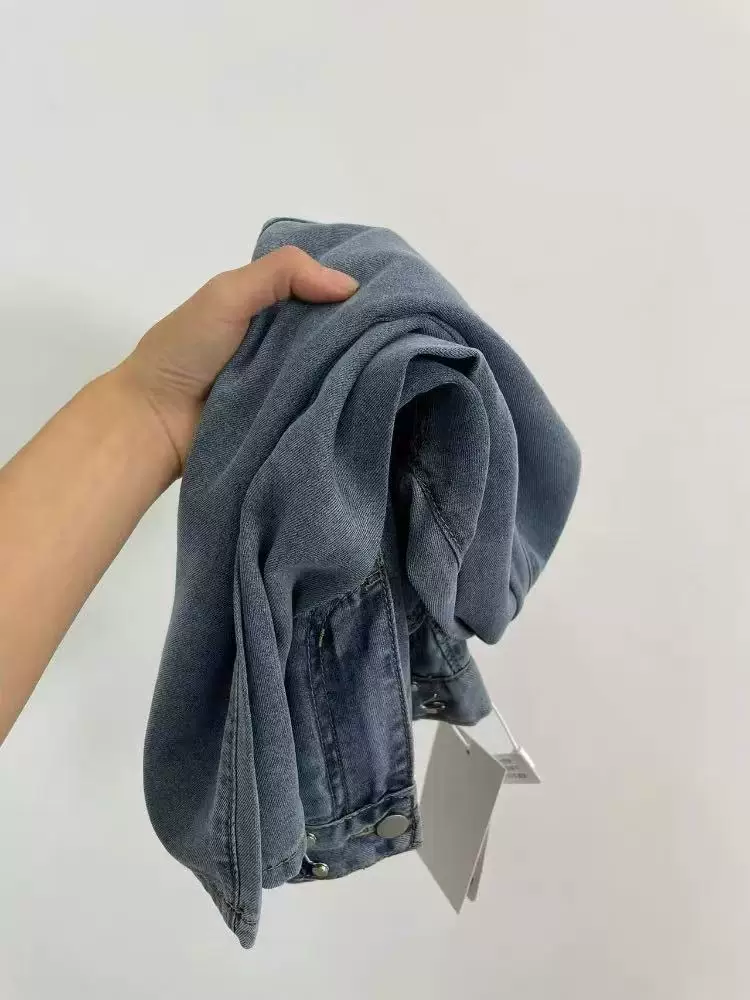 Quần jean Tencel dáng lê dành cho nữ, kiểu dáng mỏng mùa hè, cỡ lớn, lưng cao, rộng rãi, mềm mại, tôn dáng, ống rộng, dài chạm sàn