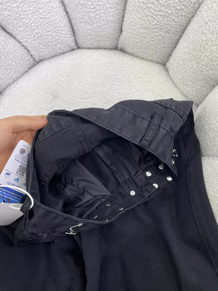 Quần jean Tencel dáng quả lê dành cho nữ, kiểu dáng mỏng mùa hè, cỡ lớn, cạp cao, mềm mại, tôn dáng, quần ống rộng dài chạm sàn chất liệu lụa đá