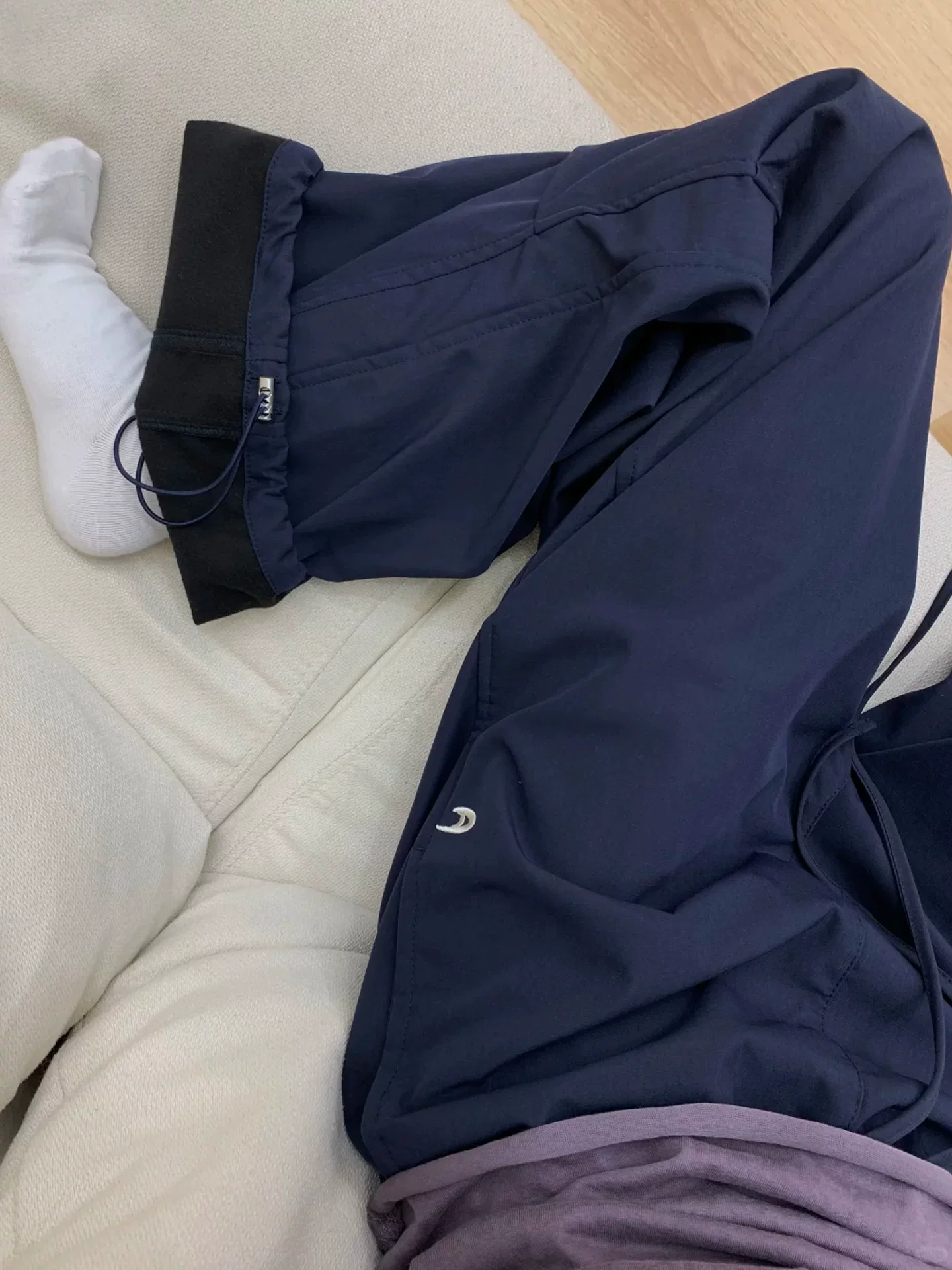 Quần jogger ống rộng kiểu Mỹ dành cho nữ, cỡ lớn mùa đông, lót lông cừu, dày dặn, cạp cao, dáng rộng, tôn dáng, quần thể thao thường ngày.