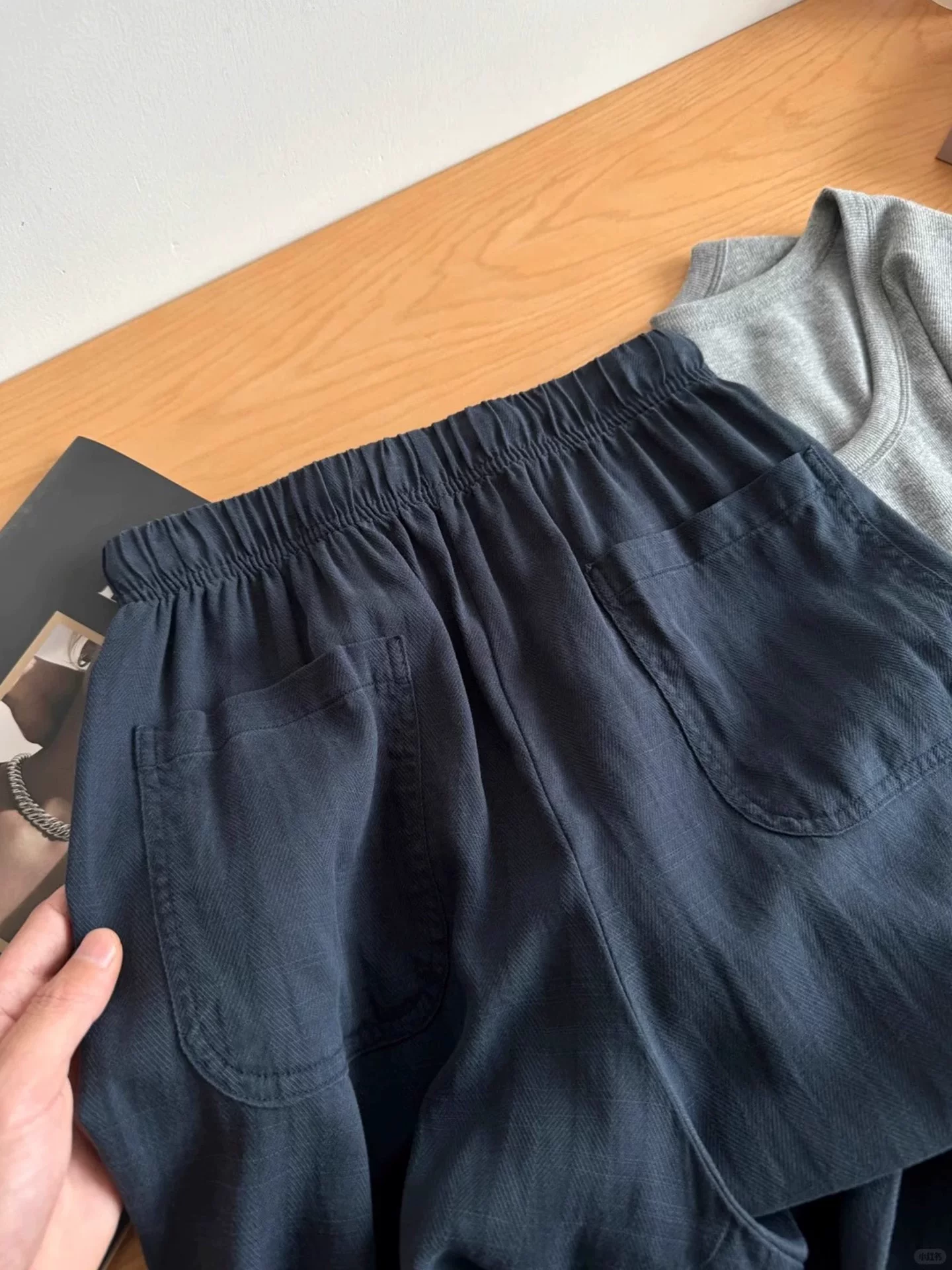 Quần vải lanh Tencel dành cho nữ, cỡ lớn mùa hè, dáng rộng lưng cao, dáng rộng, quần ống rộng giảm béo cho cơ thể hình quả lê