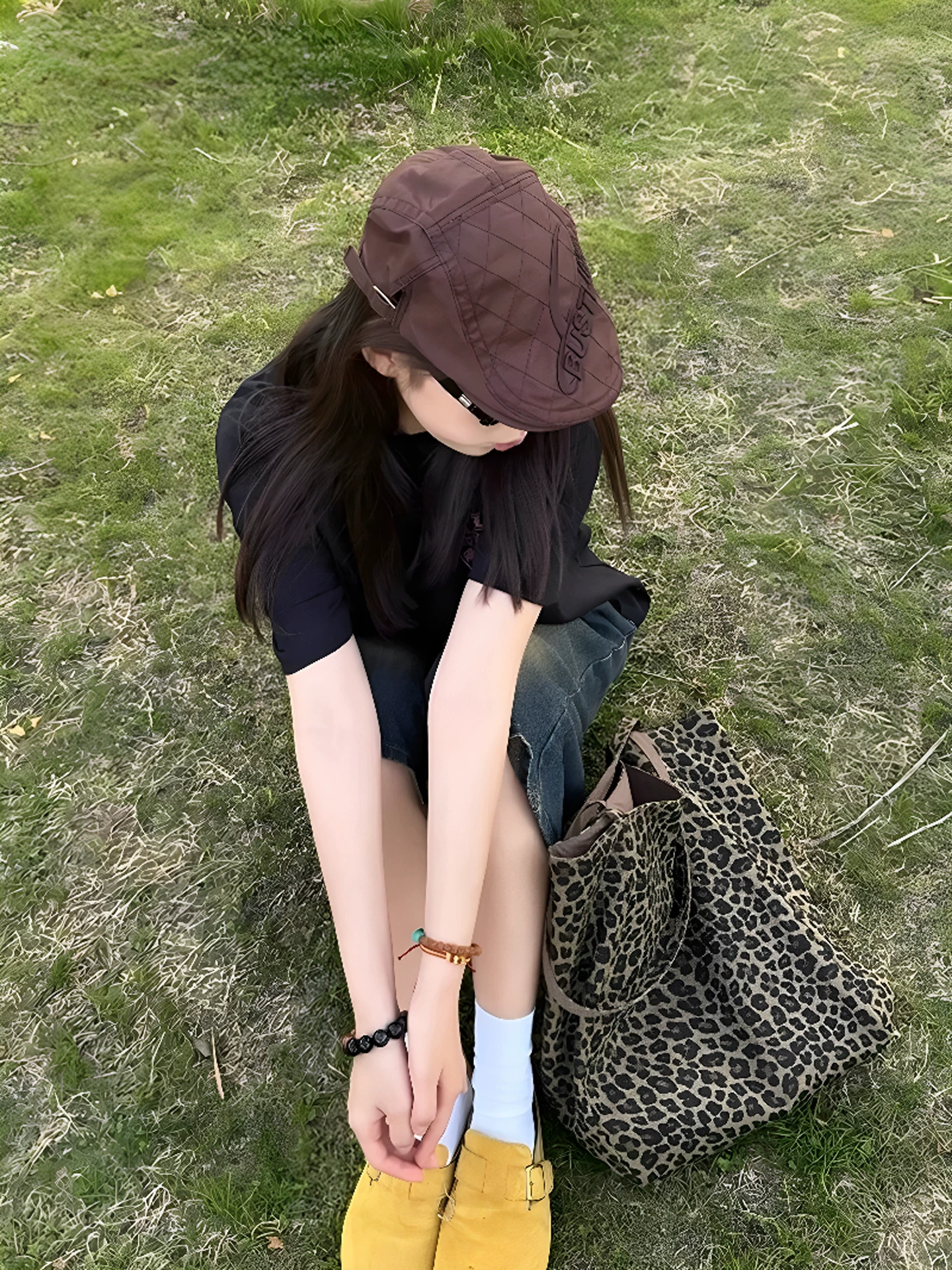 Quần ống rộng màu xanh cổ điển dành cho nữ, kiểu dáng mỏng mùa hè 2025, cỡ lớn, cạp cao, dáng rộng, quần jean ống thẳng giúp thon gọn.