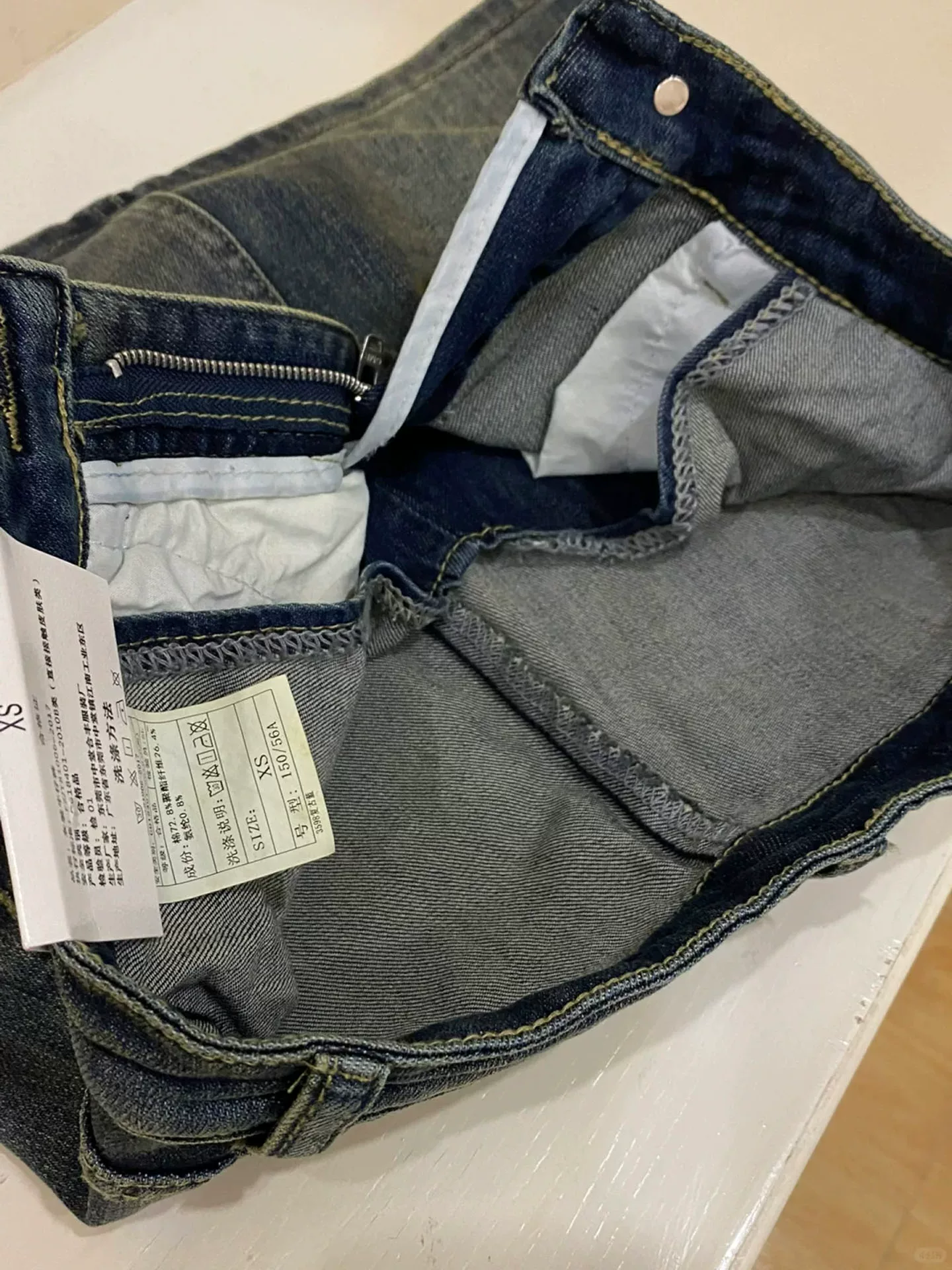 Váy ngắn denim cổ điển kiểu Mỹ dành cho nữ, cỡ lớn mùa hè, lưng cao, co giãn, váy chữ A thon gọn, chống lộ, váy ôm hông.