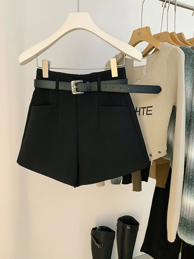 Quần short kiểu dáng thường ngày hình quả lê dành cho nữ, size lớn mùa hè, cạp cao, dáng rộng, quần short ống rộng chữ A giúp thon gọn, quần short kiểu boot.