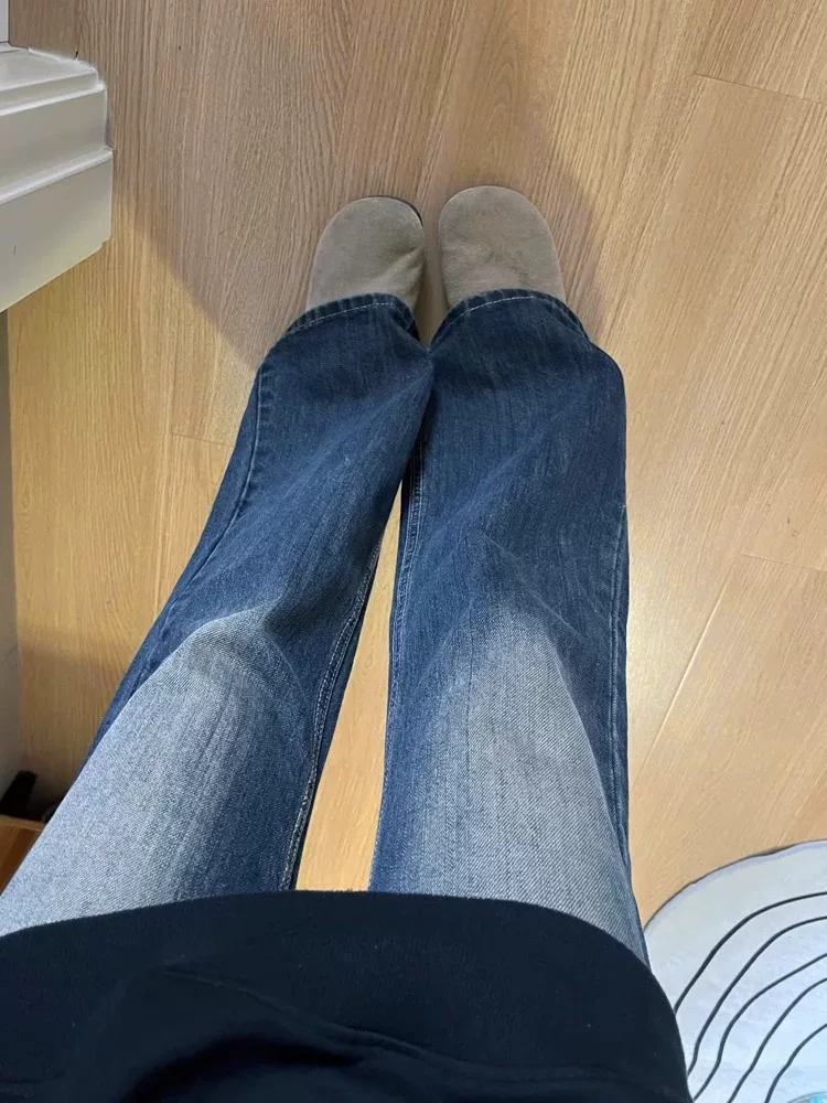 Quần jean loe nữ, kiểu dáng mỏng mùa hè, size lớn, cạp cao, dáng rộng, che hông, tôn dáng, quần ống rộng, quần chuông