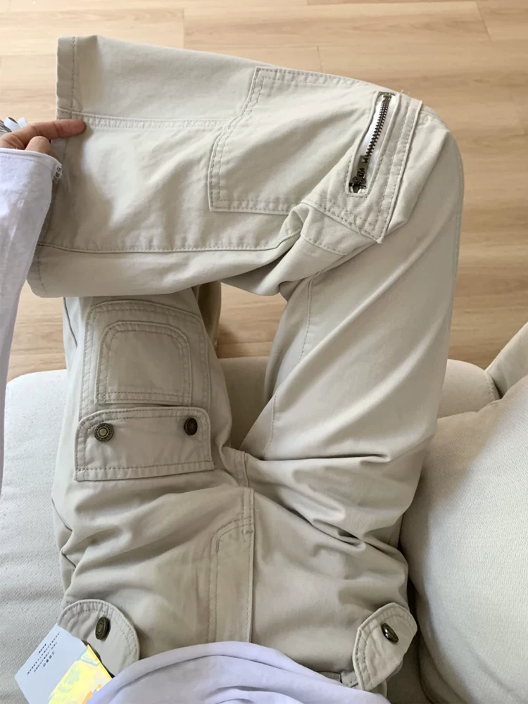 Quần jean nữ ống loe cạp cao kiểu Mỹ, mẫu mới xuân 2025, thiết kế size lớn, quần ống rộng dáng chuông tôn dáng.