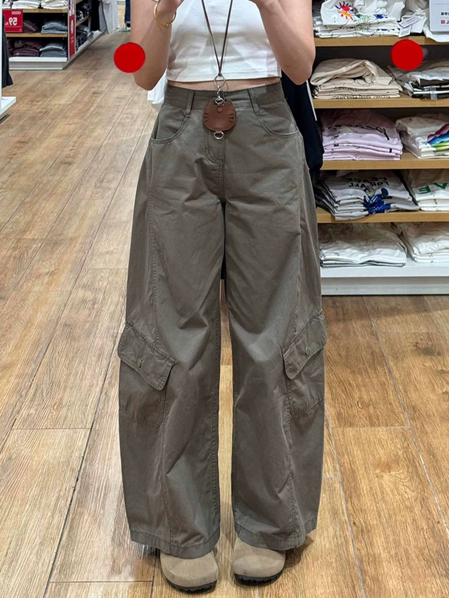 Quần jean công sở cổ điển kiểu Mỹ dành cho nữ, mùa thu, cỡ lớn, lưng cao, giảm béo, dáng quả lê, quần ống rộng hình lưỡi kiếm