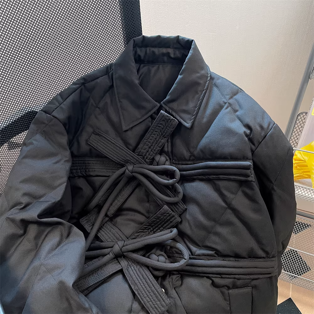 Áo khoác có nút kiểu Pháp mới theo phong cách dân tộc Trung Quốc dành cho nữ, áo khoác cotton chần bông cao cấp kiểu Chanel mùa đông.