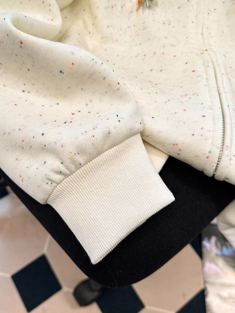 Áo khoác len in hình mèo đầy màu sắc phong cách Hàn Quốc dành cho nữ, áo khoác cardigan có mũ trùm đầu thông thường hợp thời trang trẻ trung và đa năng trong mùa xuân và mùa thu