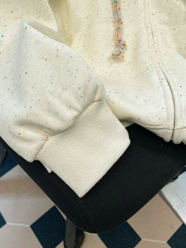 Áo hoodie họa tiết mèo Kitty chấm bi nhiều màu sắc, phong cách hoạt hình độc đáo dành cho nữ, trang phục dễ thương mùa thu dành cho sinh viên mỹ thuật