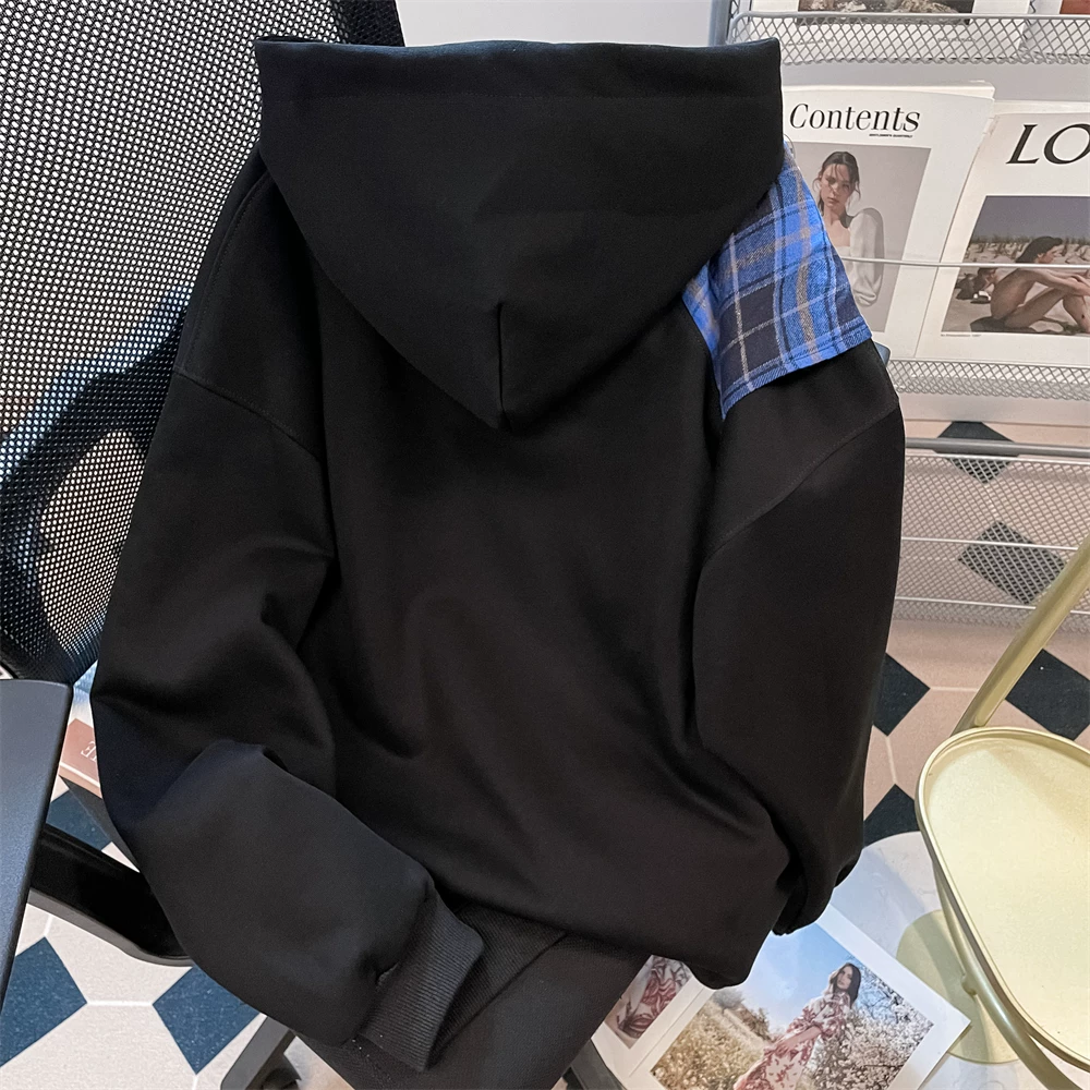 Áo hoodie có mũ trùm đầu kiểu nơ dành cho nữ, thiết kế mùa xuân thu, kiểu dáng rộng rãi và thoải mái