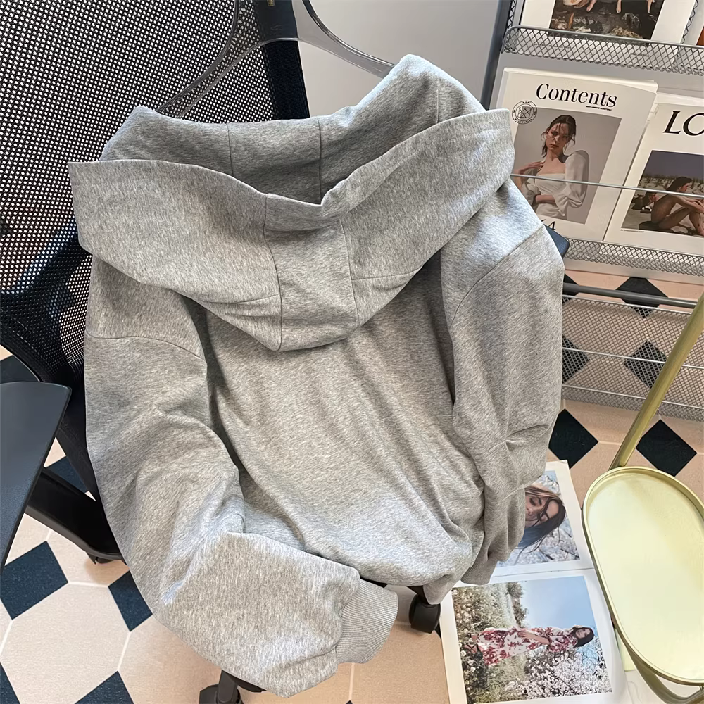 Áo nỉ dài tay dáng rộng in hình dachshund dành cho nữ, thiết kế hợp thời trang, rất phong cách, sang trọng, áo khoác có mũ trùm đầu kiểu lười biếng.