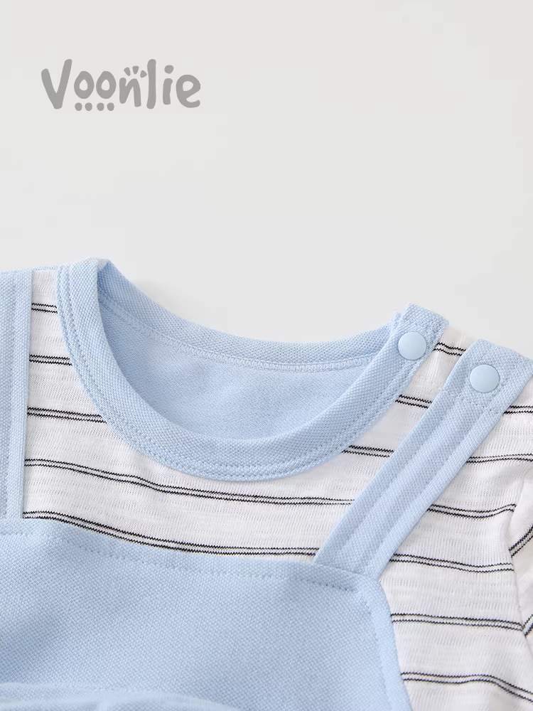 Fanhle quần áo trẻ em trang phục mùa hè bé sơ sinh bé trai áo liền quần đầy tháng trăm ngày siêu dễ thương mỏng mùa hè áo liền quần
