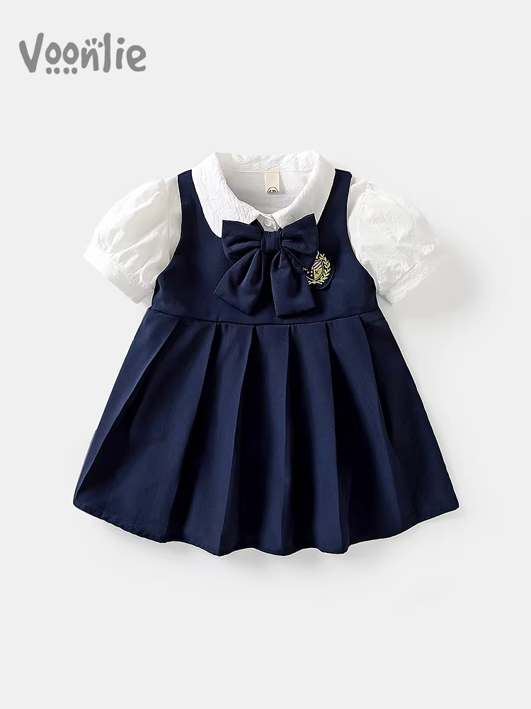 Váy bé gái Fanhai Váy công chúa thời trang mùa hè cho trẻ em Váy công chúa cho bé một tuổi Váy trang trọng phong cách trường học Váy mùa hè