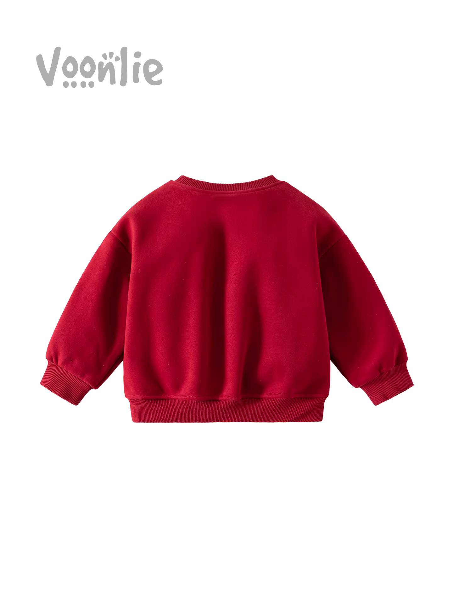 Áo len nữ mùa đông quần áo trẻ em ấm áp lót lông cừu quần áo bé gái màu đỏ lễ hội Giáng sinh lời chúc mừng năm mới hàng đầu mùa đông