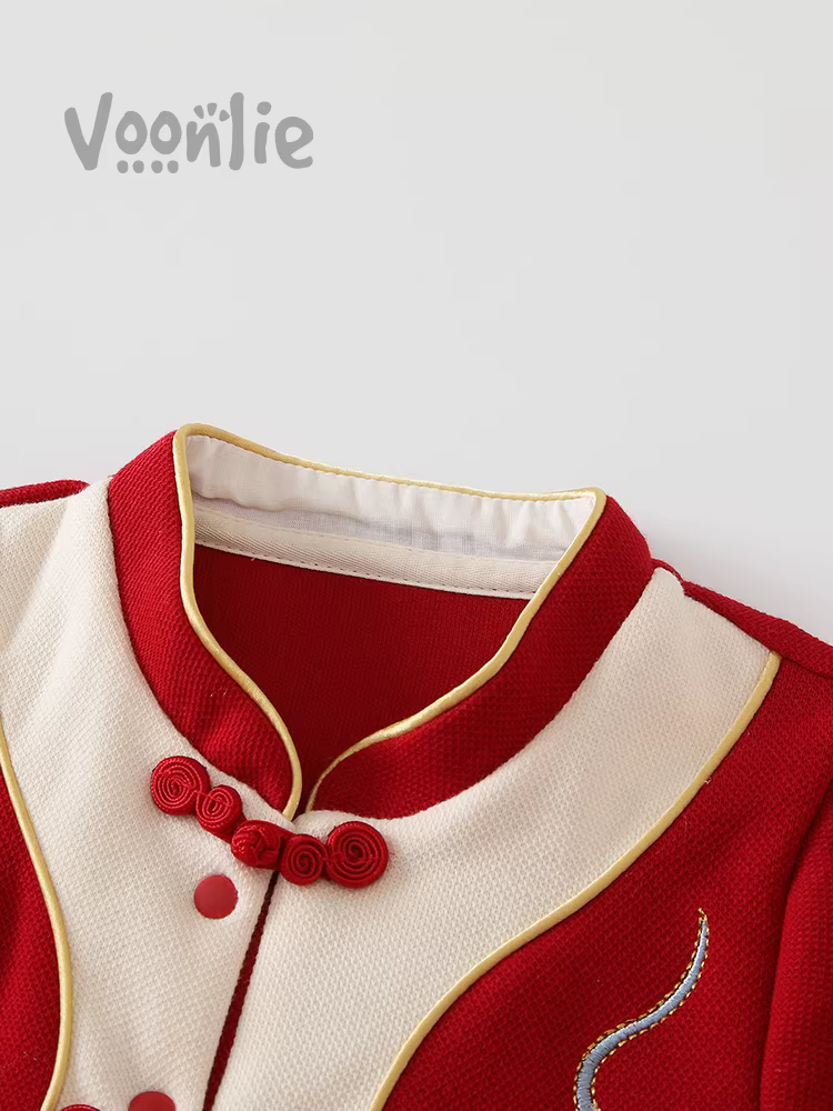 Quần áo trẻ em Fanhai trang phục mùa thu bé trai và bé gái sơ sinh bộ liền thân đầy tháng trăm ngày váy sinh nhật đầu tiên bộ liền thân mùa xuân và mùa thu