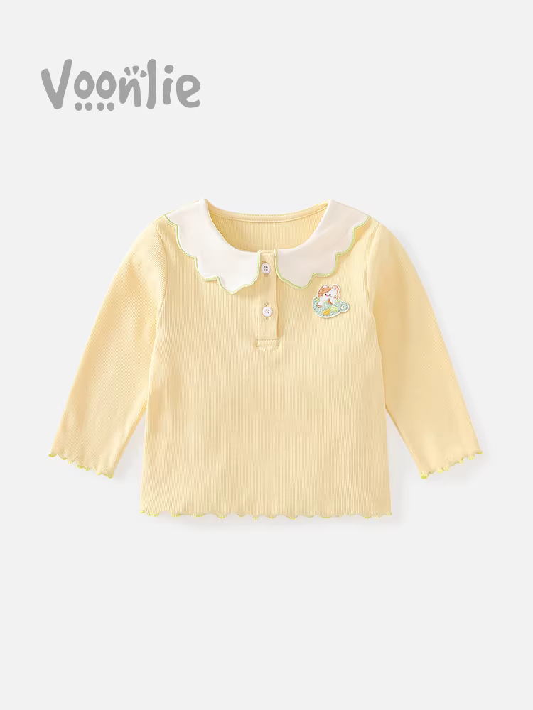 Áo thun dài tay bé gái Fanli thu đông 2025 kiểu dáng thời trang đa năng áo lót bé gái mùa xuân thu