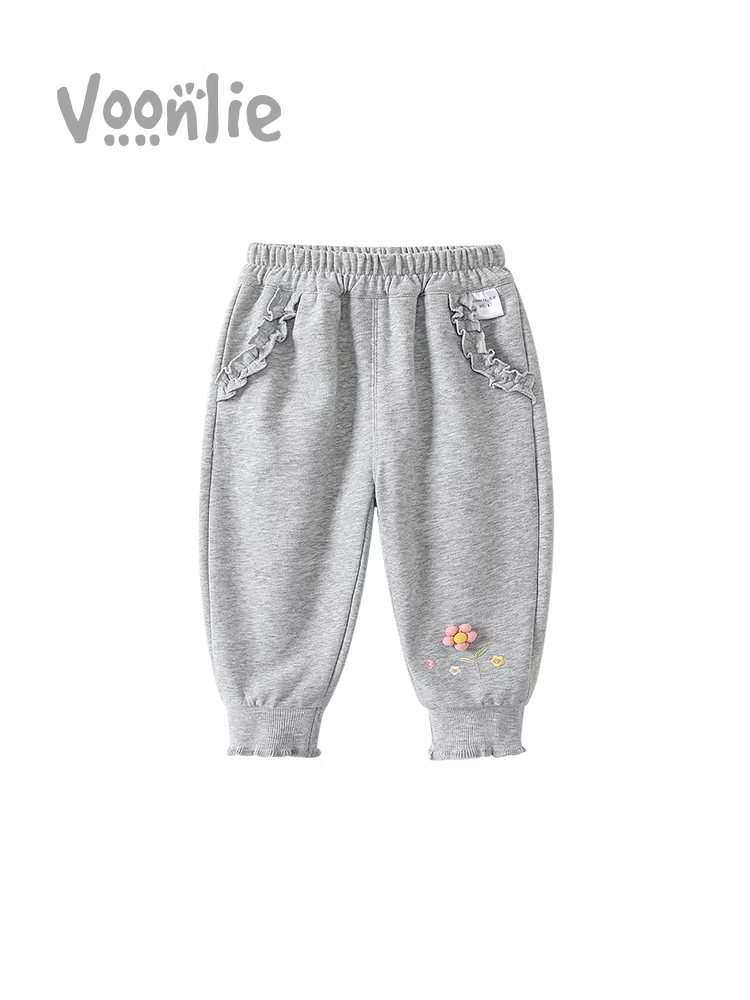 Quần bé gái thu đông 2025 kiểu dáng mới thời trang quần thể thao bé quần dài quần trẻ em mùa xuân thu