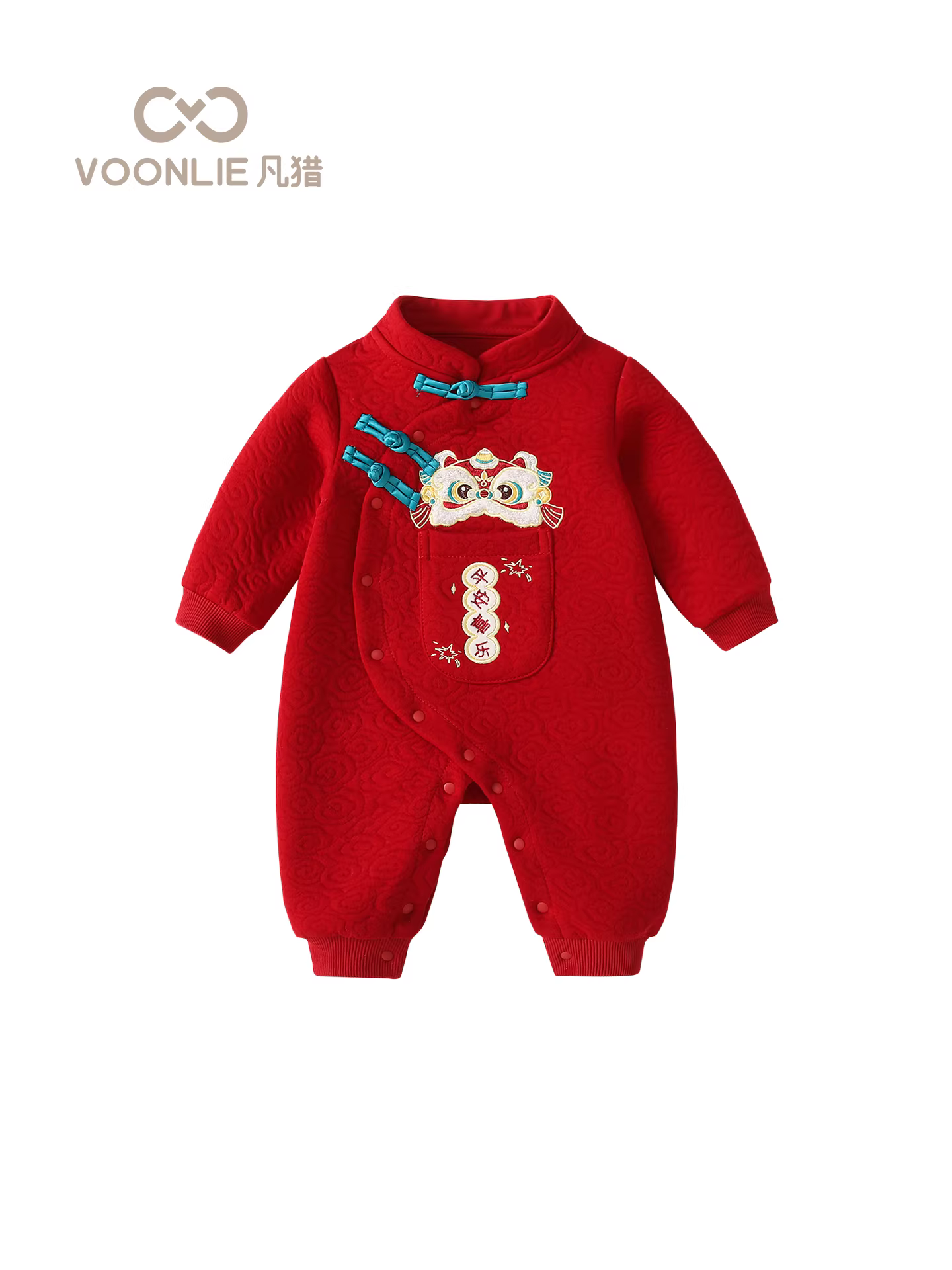 Quần áo trẻ em Fanhai trang phục mùa thu bé trai và bé gái sơ sinh phong cách truyền thống áo liền quần đầy tháng sinh nhật váy áo liền quần mùa xuân và mùa thu