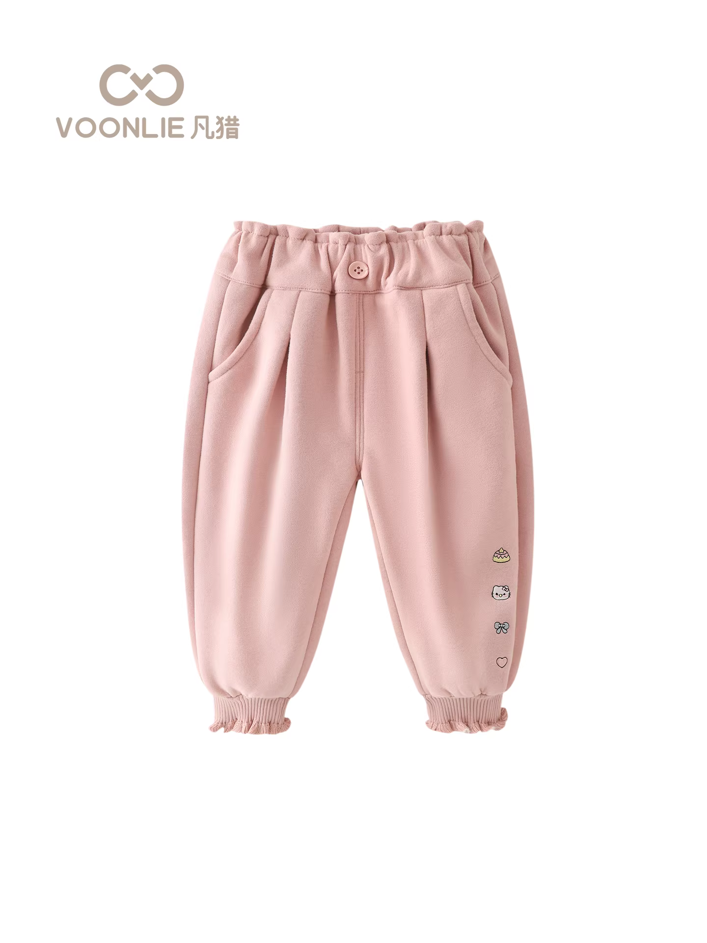 Quần mùa đông thời trang cho bé gái, quần dài trẻ em phong cách thường ngày, quần jogger giữ ấm lót lông cừu cho bé mùa đông