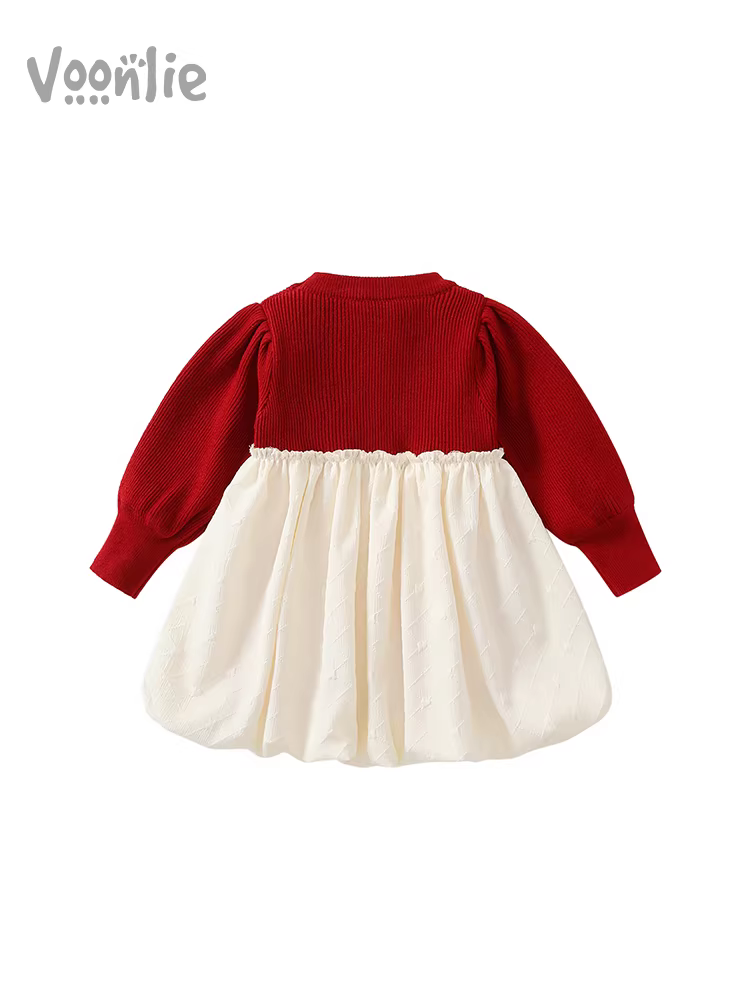 Váy bé gái Fanhai Váy công chúa thời trang mùa thu Váy công chúa cho bé một tuổi Tiệc sinh nhật mùa thu đông