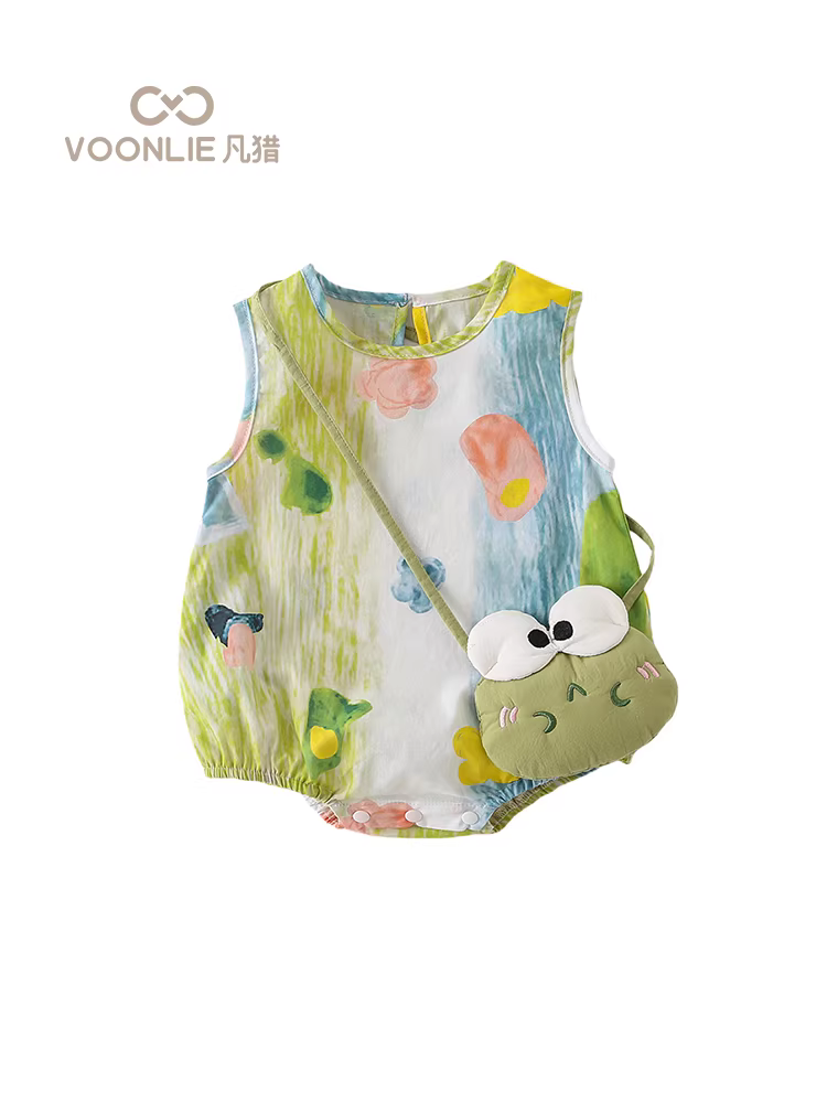 Bộ liền thân mùa hè cho bé sơ sinh, quần áo bé gái, bộ liền thân cho bé đủ tháng trăm ngày, bộ liền thân mùa hè siêu dễ thương