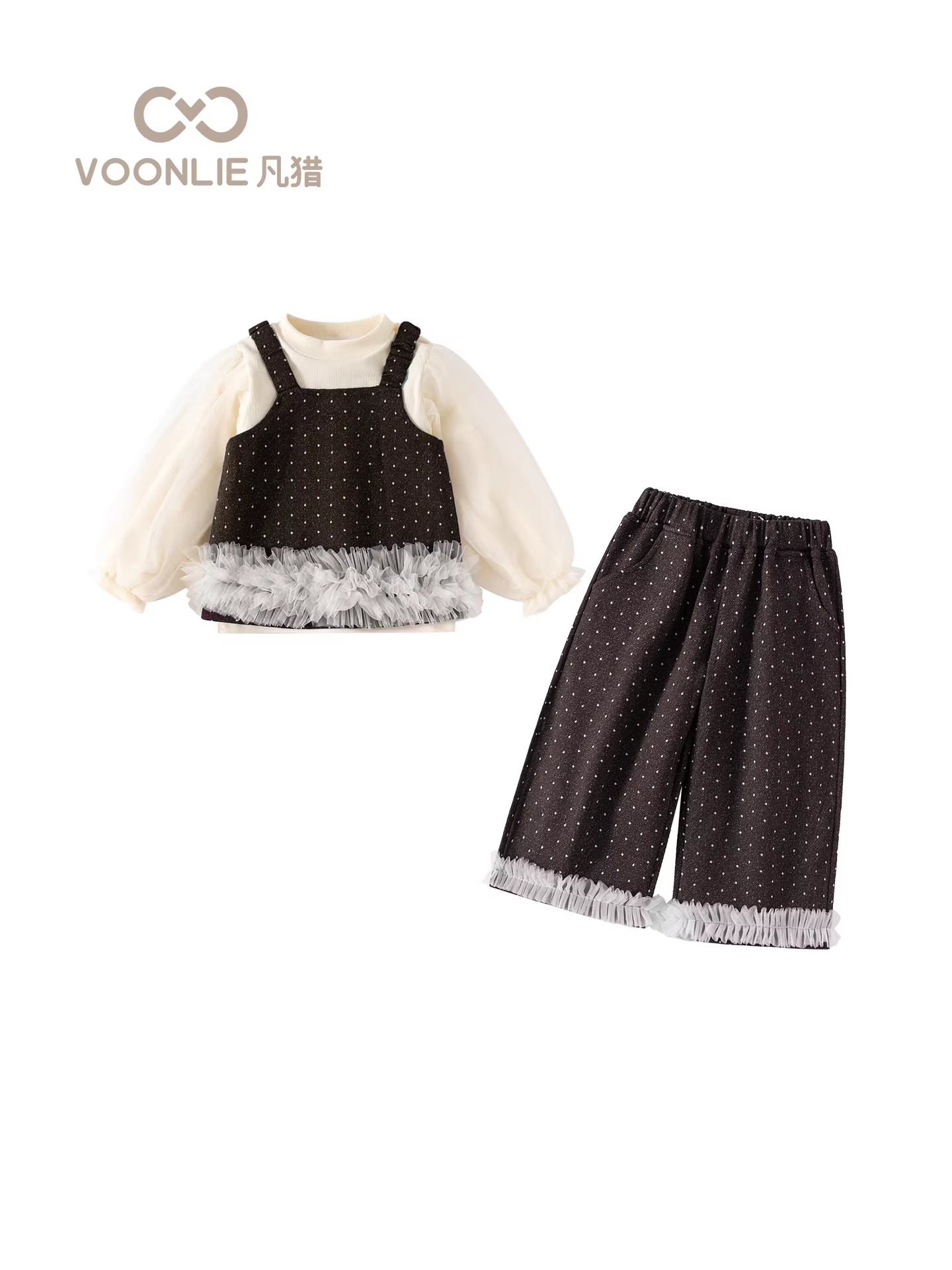 Bộ trang phục bé gái thu đông 2025, thời trang trẻ em mới, quần áo trẻ nhỏ hợp xu hướng, bộ ba món chất liệu denim cho bé, thời trang xuân thu