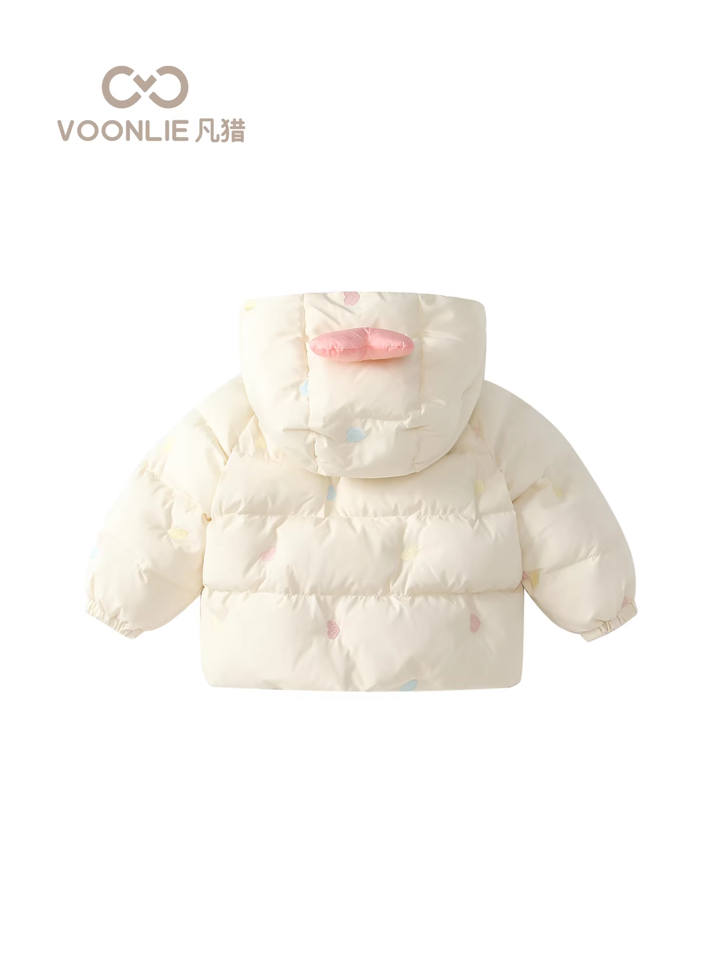 Áo khoác cotton mùa đông Fanhle cho bé gái, thời trang mới năm 2025, áo ấm có mũ cho bé