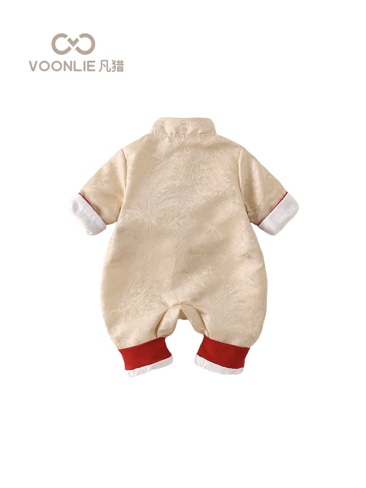 Quần áo trẻ em Fanhle trang phục mùa thu bé trai sơ sinh áo liền quần phong cách Trung Hoa trang phục đầy tháng trăm ngày trang phục trang trọng cho bé một tuổi mùa xuân và mùa thu