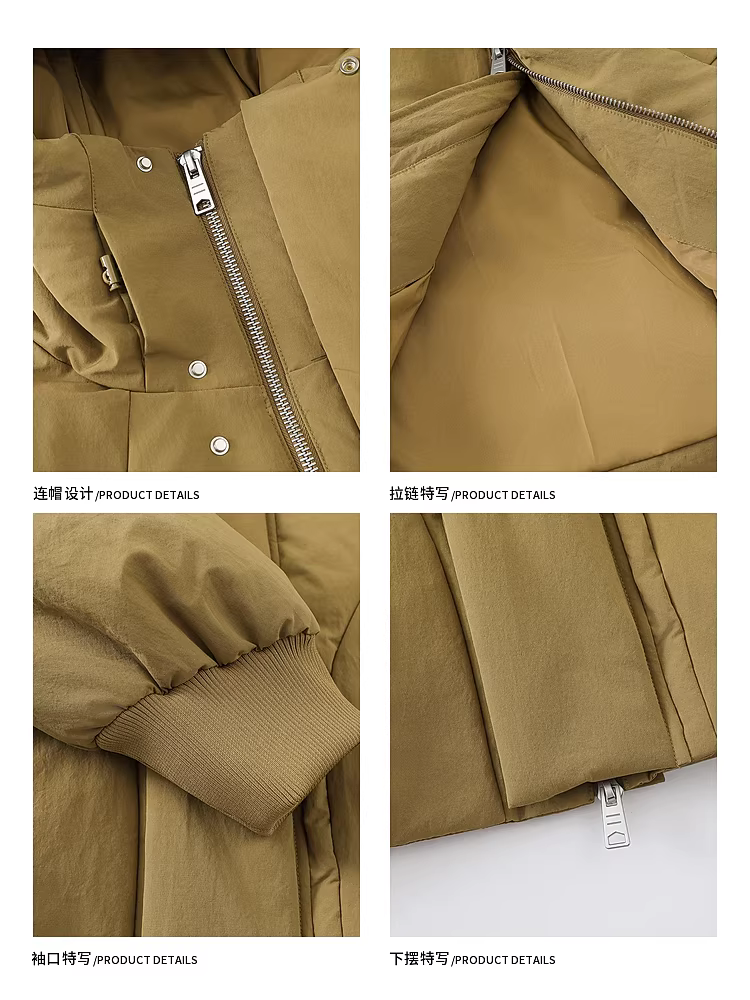 Áo khoác phao có mũ trùm đầu mùa đông 90% lông vũ trắng dành cho nam của Wukong, kiểu dáng cổ điển hợp thời trang, dày dặn và ấm áp.