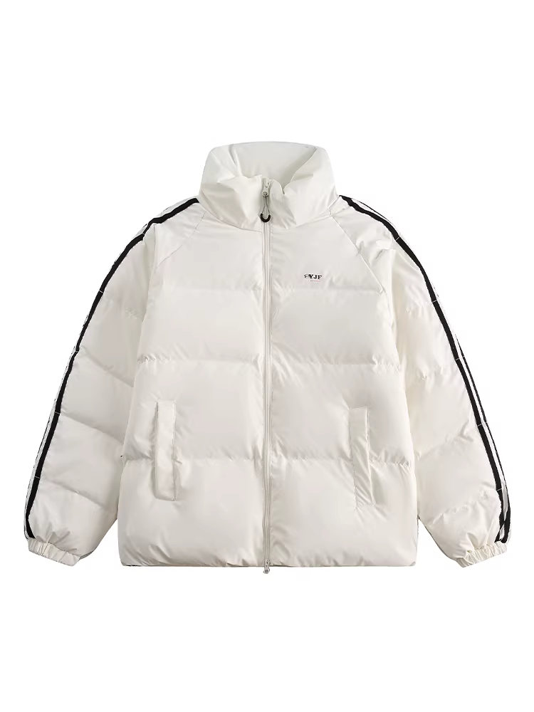 Áo khoác phao cổ đứng mùa đông chất liệu lông vũ trắng 90% của Ngộ Không, kiểu dáng thời trang, rộng rãi, dày dặn, ấm áp dành cho nam.