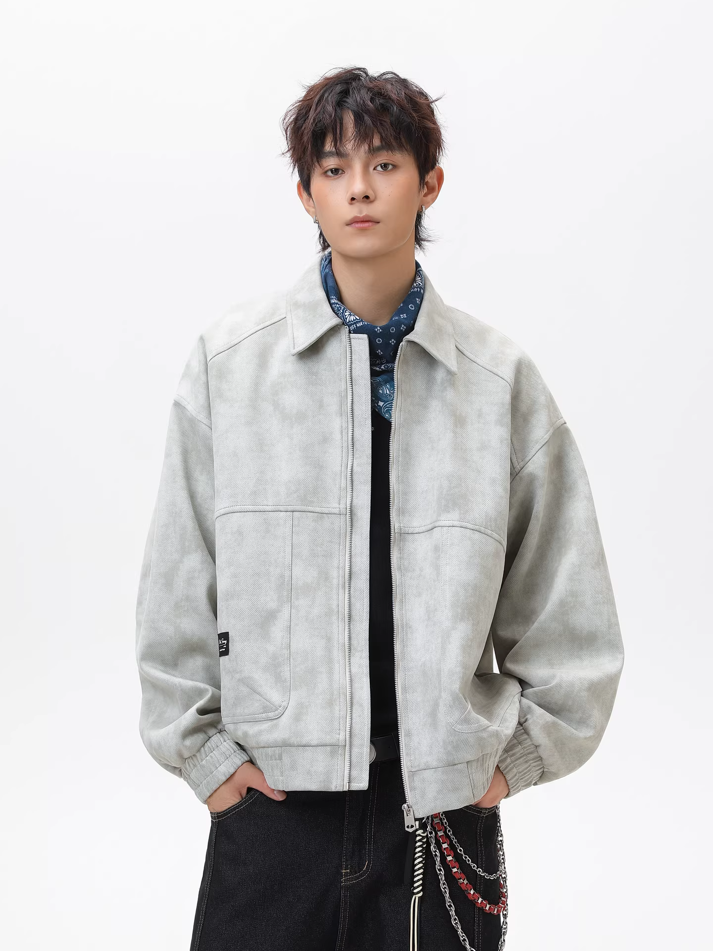 Wukong có sẵn áo khoác phối màu tie-dye phong cách Mỹ thời thượng dành cho nam và nữ, áo khoác cặp rộng rãi và đa năng cho mùa thu.