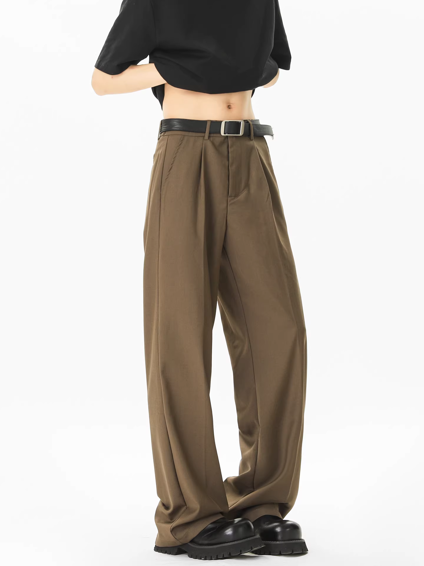 Wukong có sẵn quần dài dáng rộng phong cách đường phố cổ điển đơn giản, màu trơn, chất liệu mềm mại dành cho nam và nữ, quần dài xu hướng thời trang đường phố, dáng rộng, thoải mái.