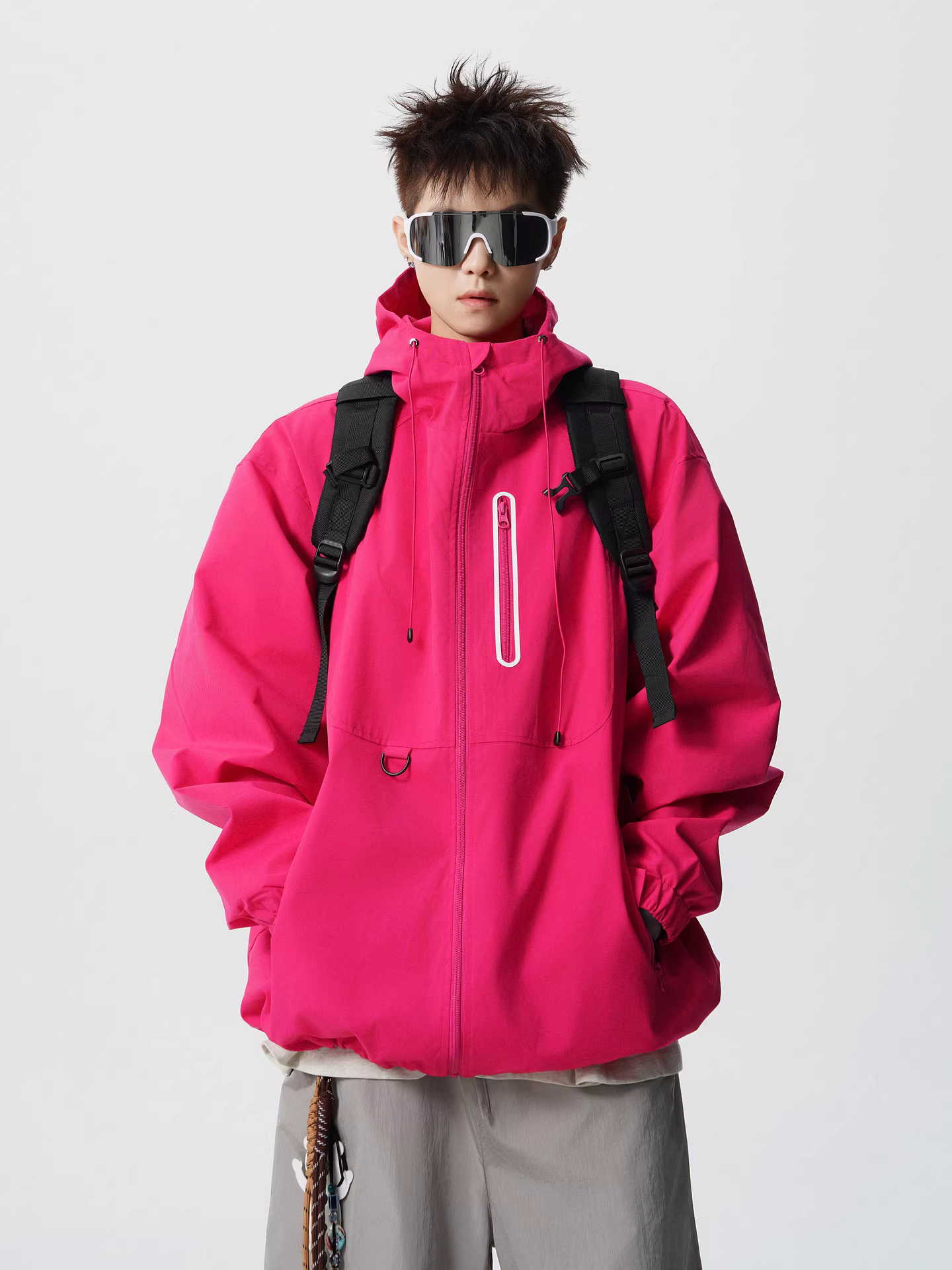 Wukong có sẵn áo khoác có mũ trùm đầu phong cách cổ điển hợp thời trang dành cho nam và nữ, áo khoác ngoài mùa thu đa năng, kiểu dáng rộng rãi dành cho cặp đôi.