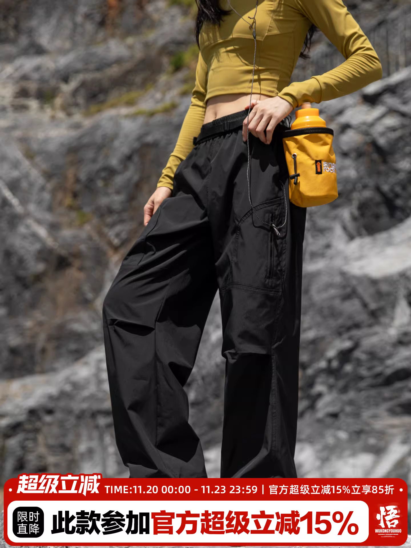 Wukong có sẵn quần đi bộ đường dài và leo núi kiểu Mỹ, chống gió và chống thấm nước dành cho nam, quần cargo thể thao thường ngày, kiểu dáng thời thượng.