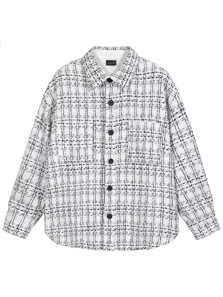 Wukong có sẵn áo khoác kẻ sọc phong cách thời trang thu đông dành cho nam và nữ, áo khoác đa năng kiểu dáng rộng rãi cổ điển dành cho cặp đôi.