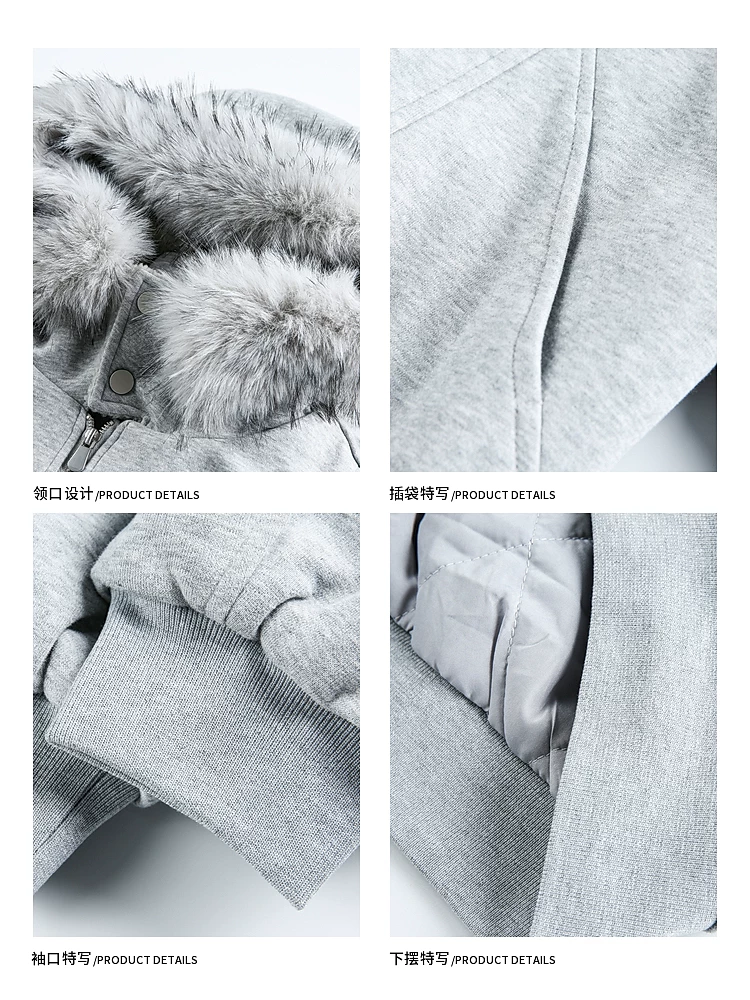 Wukong có sẵn áo khoác cotton có mũ trùm đầu và cổ lông mùa đông kiểu cổ điển dành cho nam và nữ, áo khoác cotton dày dặn đa năng, thời trang, phong cách cặp đôi.